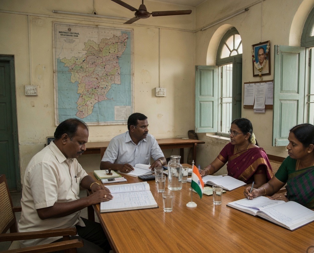 Directors of a District Central Co-operative Bank in a board meeting