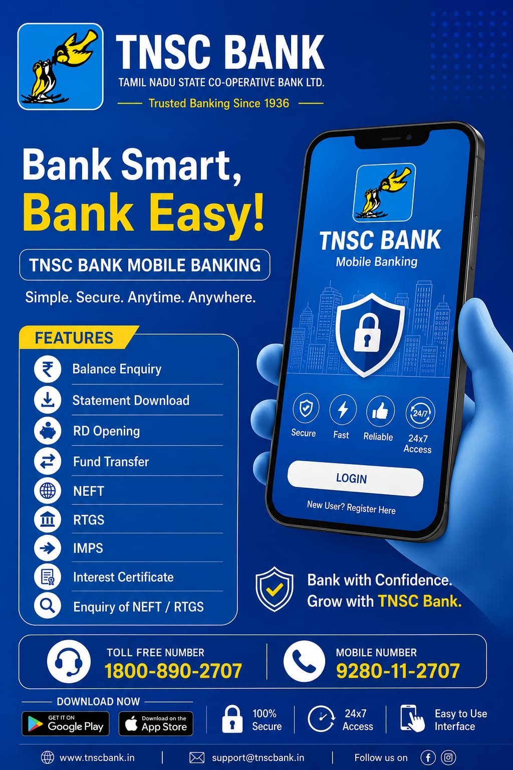 TNSC Bank Mobile Banking: simple, secure, anytime, anywhere
